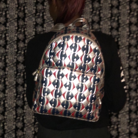 Anya Hindmarch Carrefour Metallic Capra Backpack main image 7
